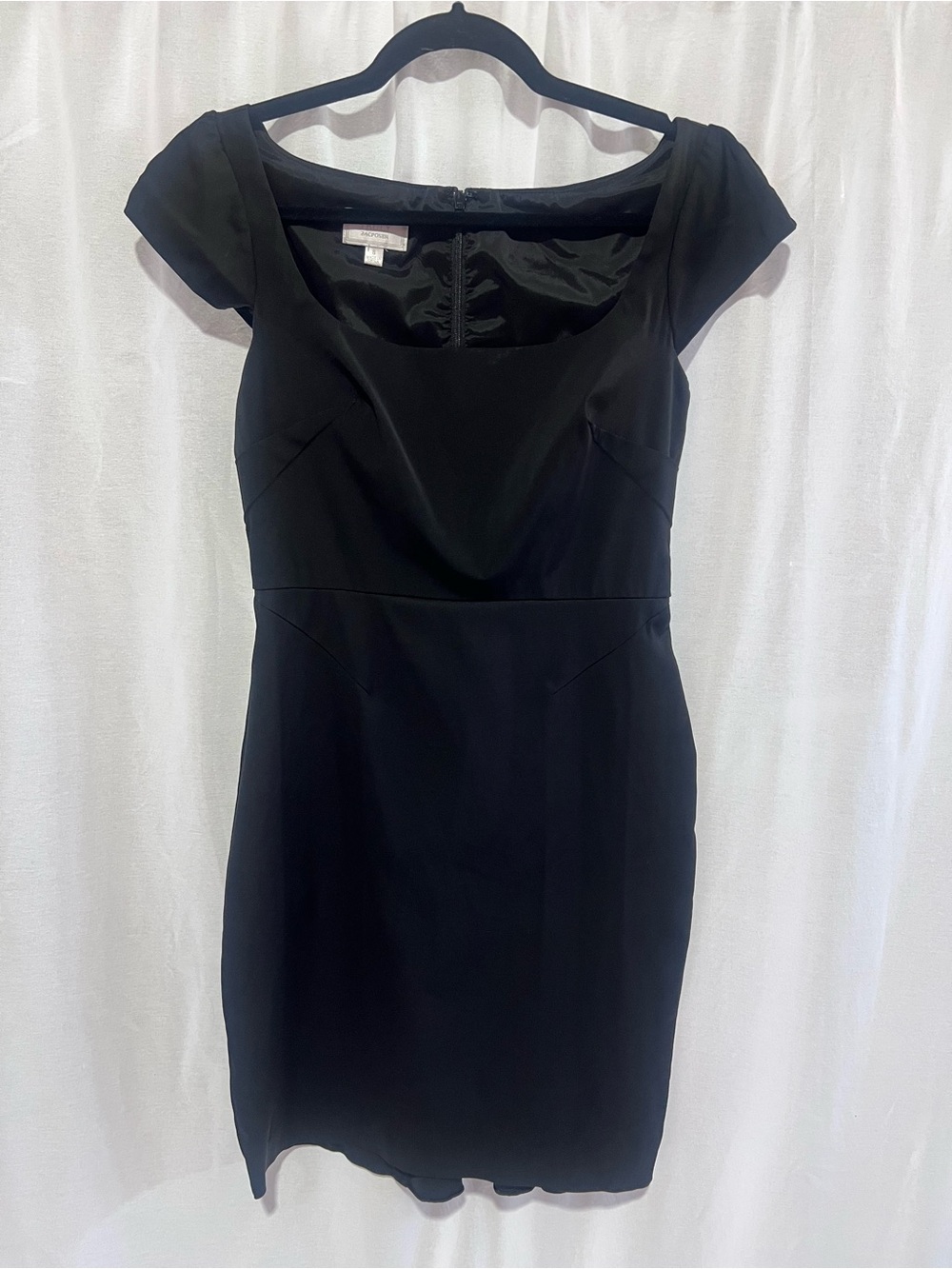 Zac Posen Black Cap-Sleeve Dress